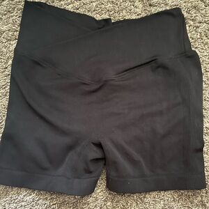 SHEIN Black Bike Shorts Soft Matte Finish